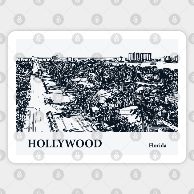 Hollywood - Florida Sticker by Lakeric